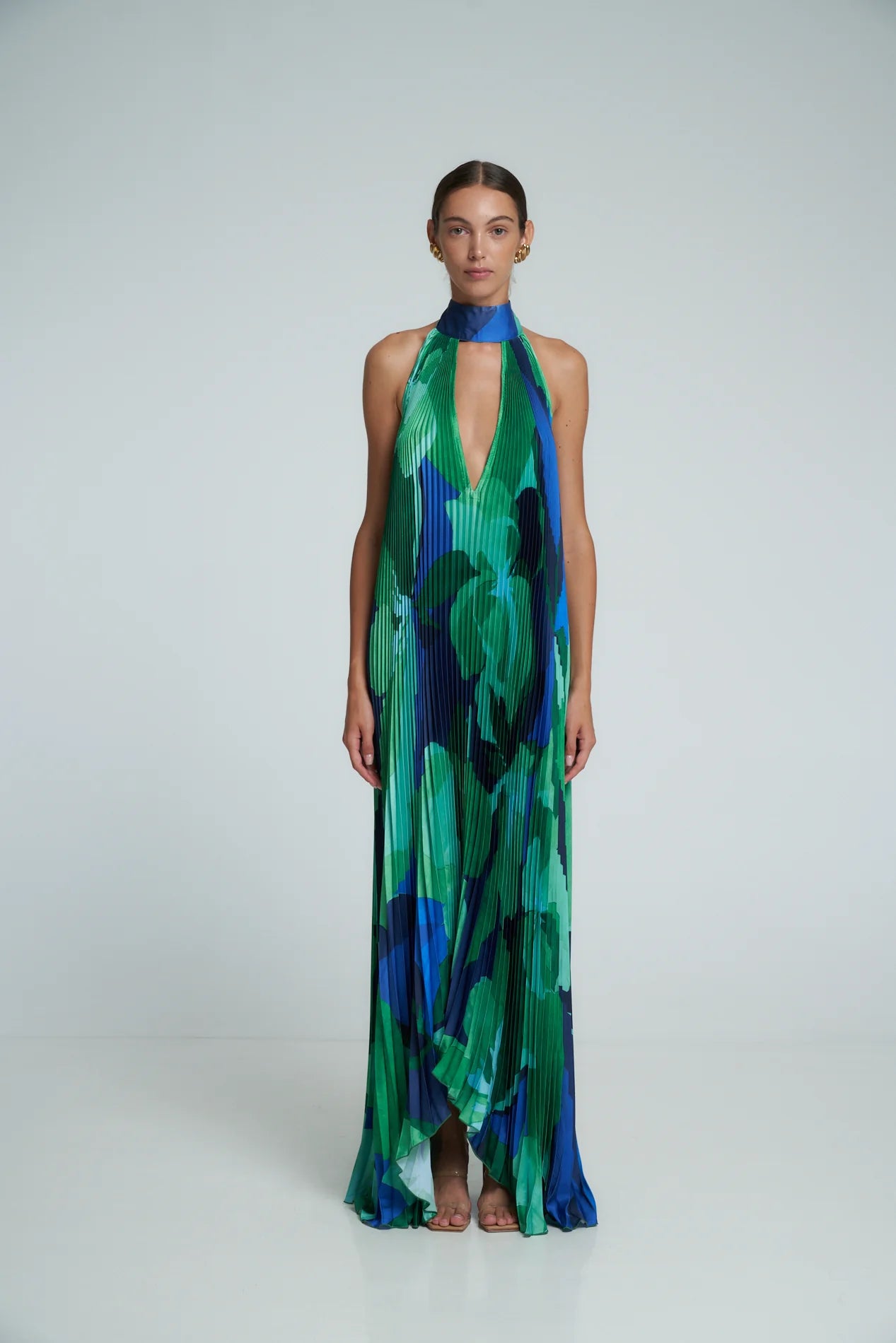 L'idee Woman - Opera Gown in Capri Green