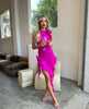 Fanci Club - The Obsession Dress in Hot Pink