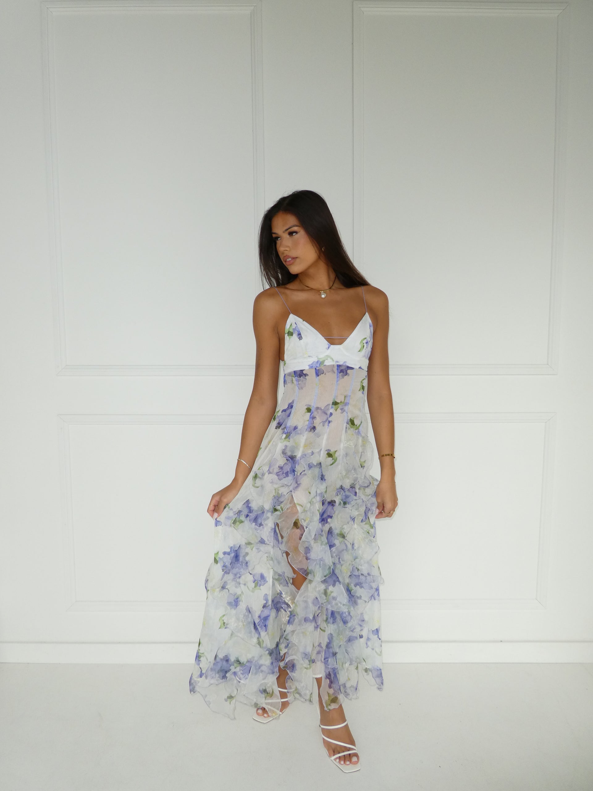 Menti - Iris Flower Maxi Dress