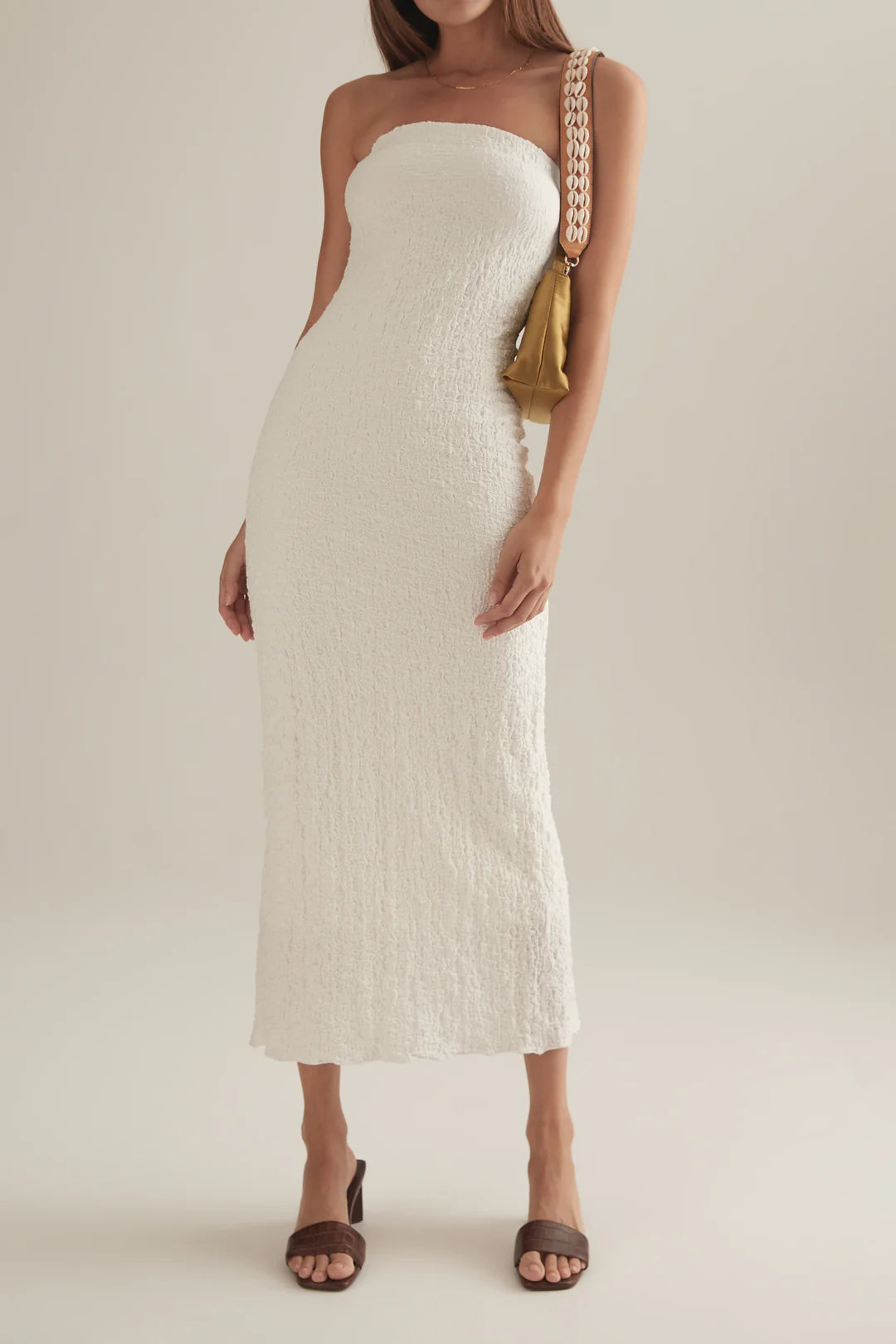 Ownley - Petra Dress in White