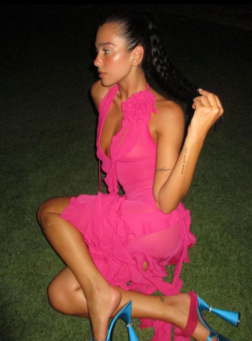 Fanci Club - Garden of Eden Dress in Hot Pink (resale)