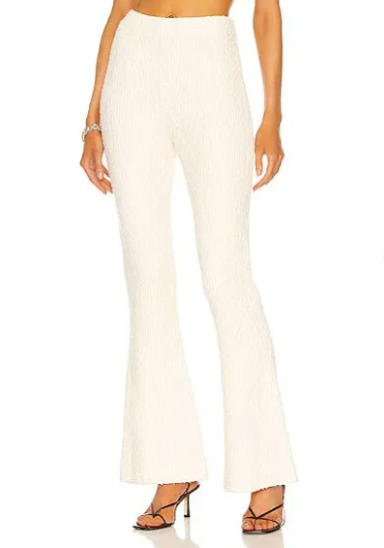 Helmut Lang - Ribbed Bustier Top and Pant in Muslin (resale)