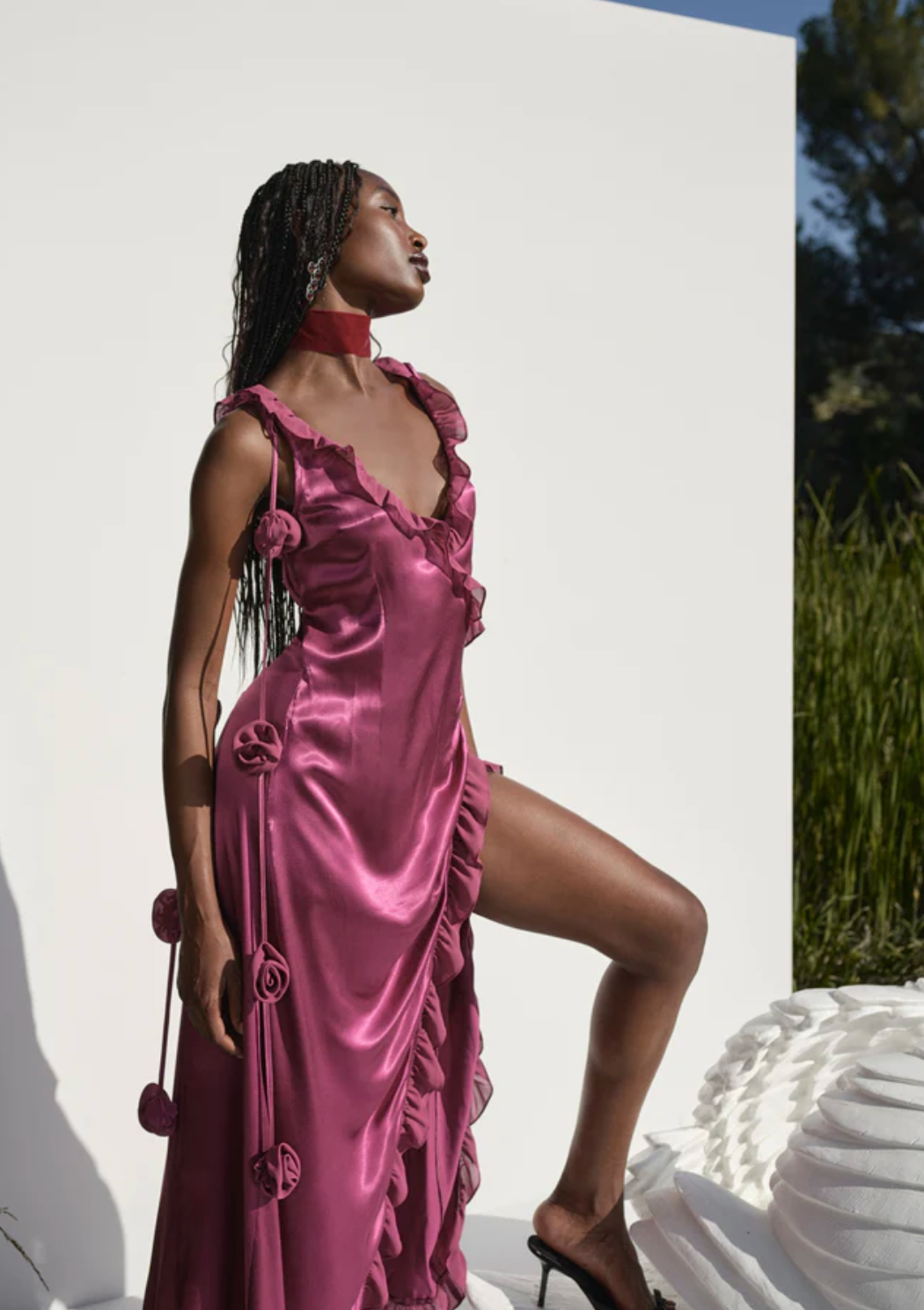 For Love and Lemons - Akira Gown in Berry