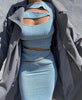 Christopher Esber - Slashed Knit Dress in Blue